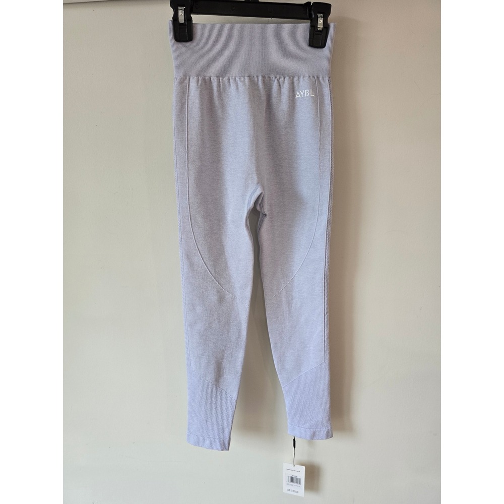 AYBL Motion Seamless Leggings Ice Blue High Waisted Marl Activewear XS NEW